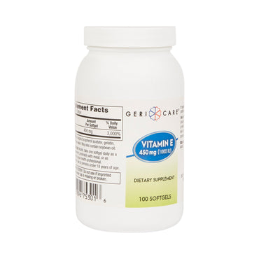 McKesson Brand Vitamin Supplement Vitamin E 1,000 IU Strength Softgel 100 per Bottle (689191_BT)