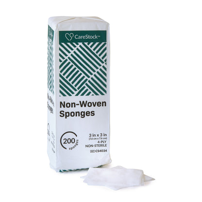 CareStock™ Gauze Sponge 4 X 4 Inch 4-Ply NonSterile 200 per Pack (1242207_CS)