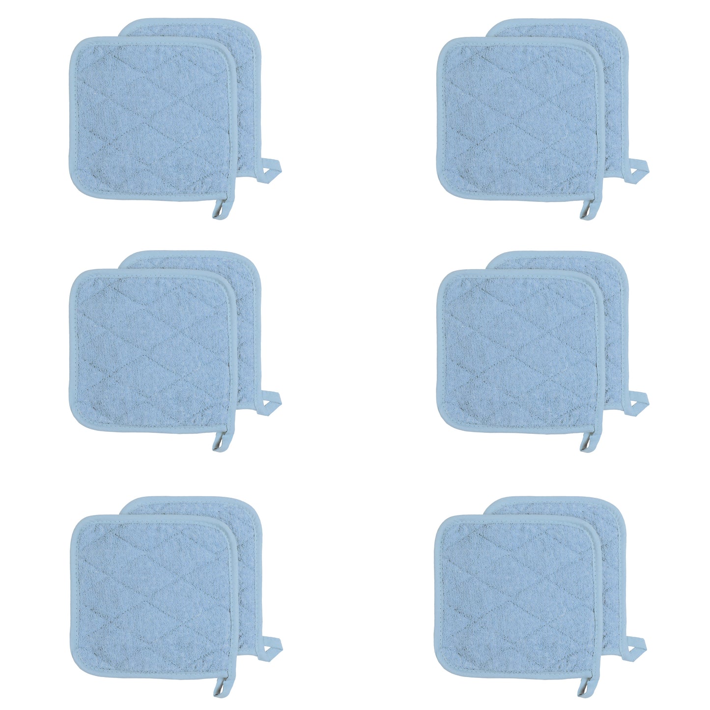 Hospeco® Cooks Linen Pot Holder 7x7 Blue, 144/Case (HOSPOT-BLUE-CS)