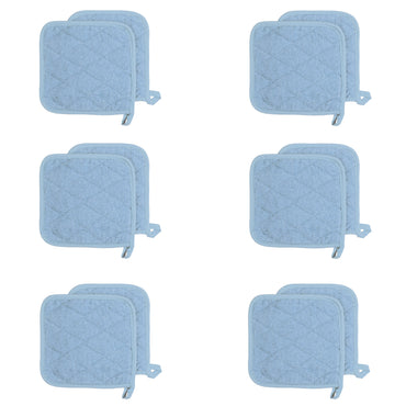 Hospeco® Cooks Linen Pot Holder 7x7 Blue, 12/Pack (HOSPOT-BLUE)