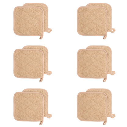 Hospeco® Cooks Linen Pot Holder 7x7 Tan, 144/Case (HOSPOT-TAN-CS)