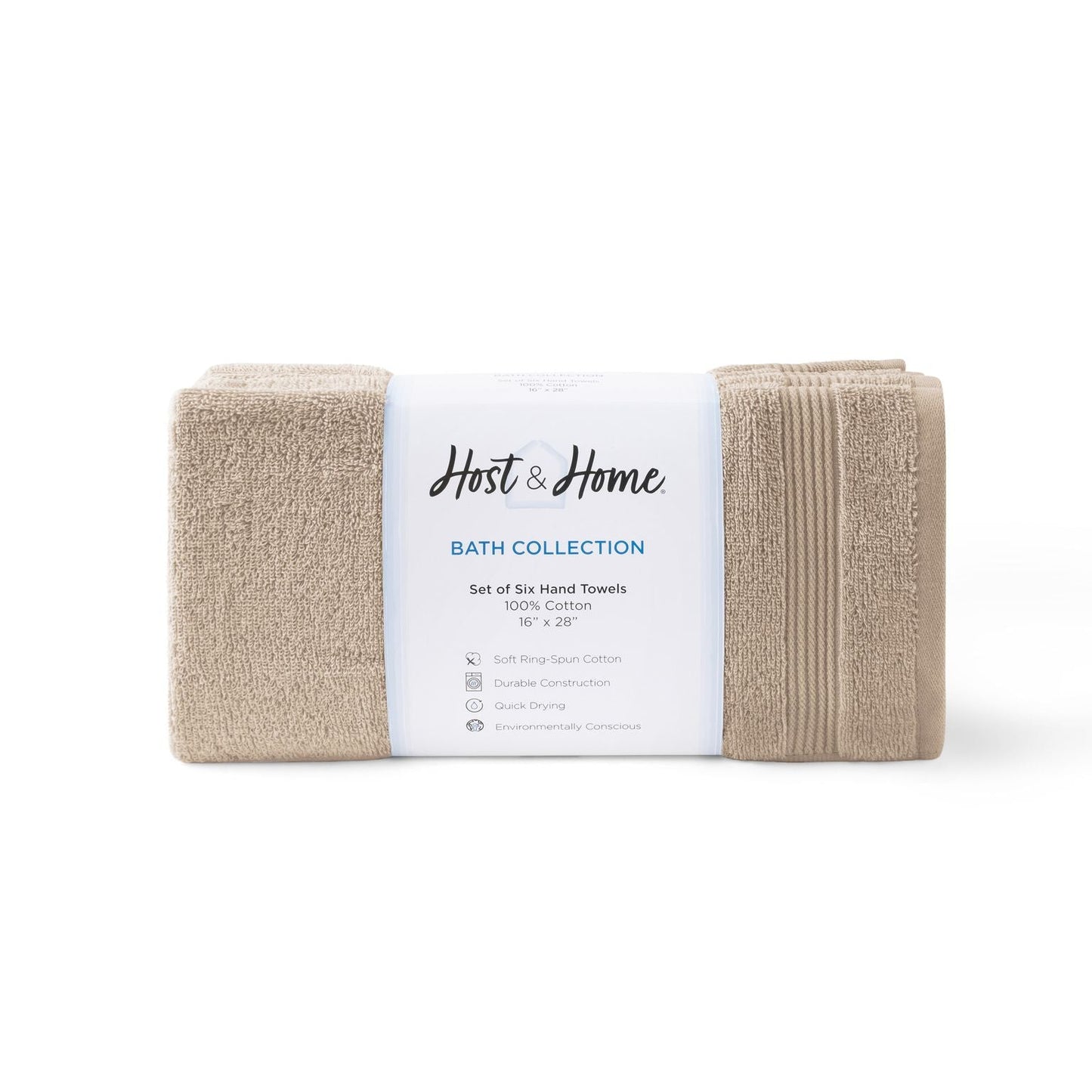 Arkwright Home® Host & Home Hand Towel 16x28 Beige, Case of 60 (HT-HH1628-BG-CS)