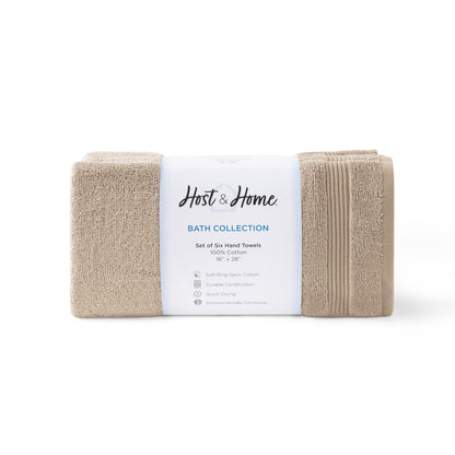 Arkwright Home® Host & Home Hand Towel 16x28 Beige, Case of 60 (HT-HH1628-BG-CS)