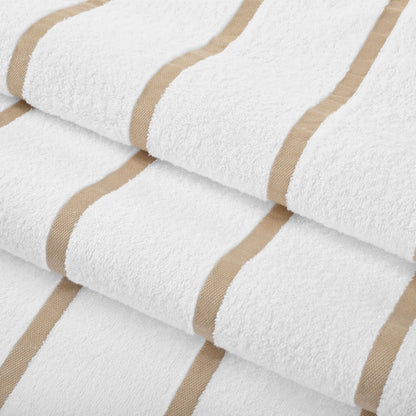 Hospeco® Las Rayas Beach Towel 30x60 Beige, 4/Pack (HOSBT-HS3060-15BG)