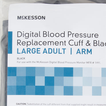 McKesson Reusable Blood Pressure Cuff 11.8 to 16.5 Inch Arm Nylon Cuff Large Adult Cuff (854389_CS)