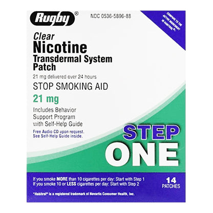 Rugby® Stop Smoking Aid 21 mg Strength Transdermal Patch (1104023_CT)