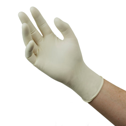 Diamond Grip Plus™ Exam Glove Large NonSterile Latex Standard Cuff Length Fully Textured White Not Rated (365975_BX)