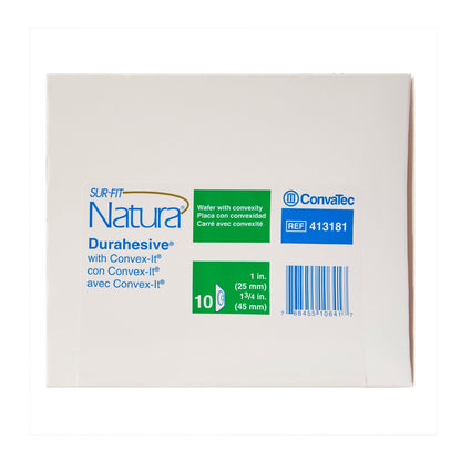 Sur-Fit Natura® Ostomy Barrier Precut, Extended Wear Durahesive® Adhesive 45 mm Flange System Hydrocolloid 1 Inch Opening 4-1/2 X 4-1/2 Inch (465473_BX)