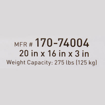 McKesson Seat Cushion 20 W X 16 L X 3 D Inch Foam / Gel (1065585_EA)
