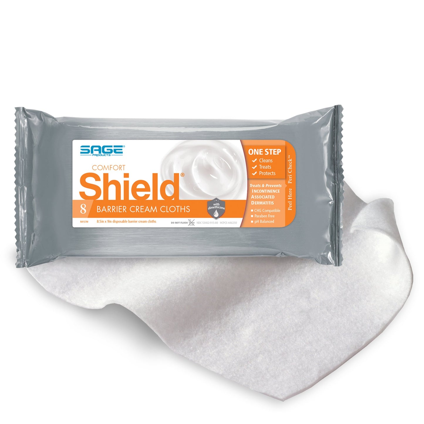 Comfort Shield® Incontinence Care Wipe Soft Pack Unscented 8 Count (385623_CS)