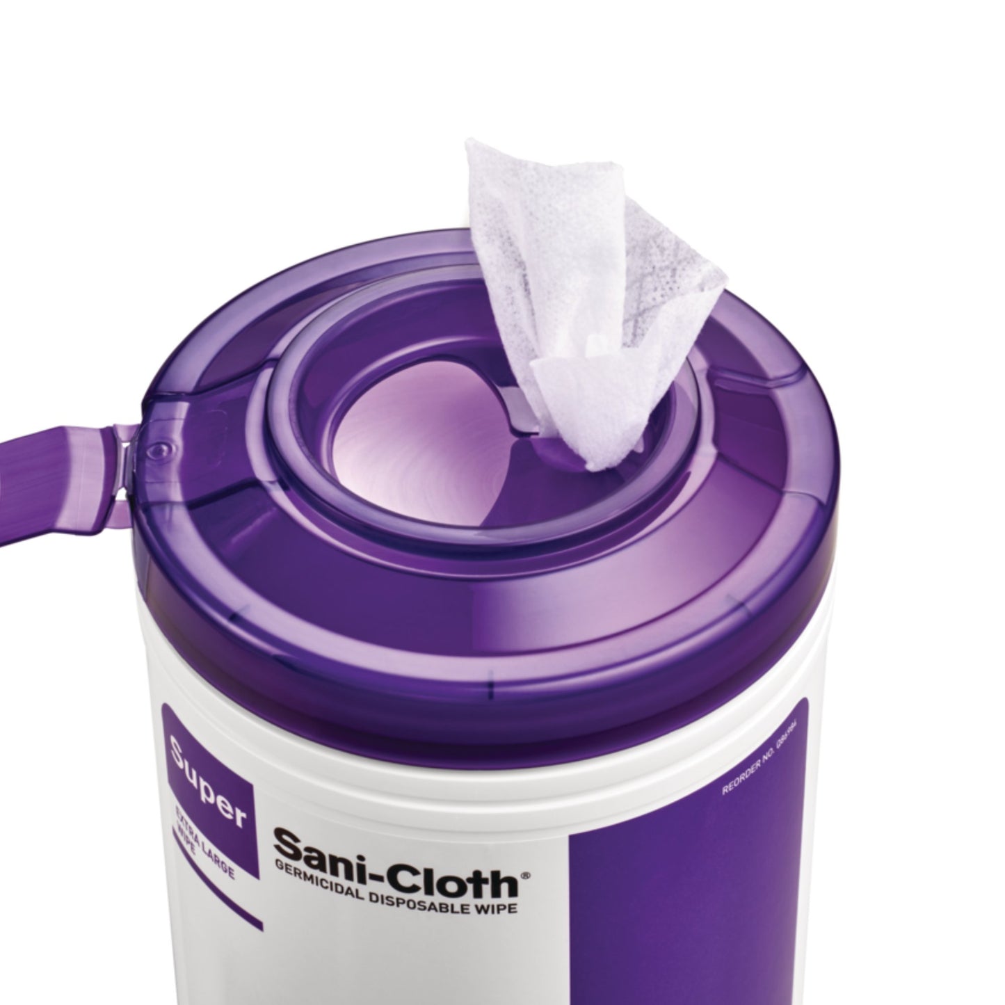 Super Sani-Cloth® Surface Disinfectant Cleaner Premoistened Germicidal Manual Pull Wipe 75 Count Canister Alcohol Scent NonSterile (1207552_CS)