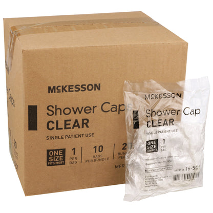McKesson Shower Cap One Size Fits Most Clear (477081_BX)