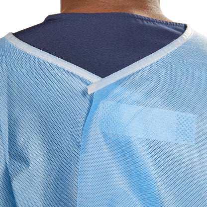 McKesson Protective Procedure Gown One Size Fits Most Blue NonSterile Not Rated Disposable (1247971_CS)