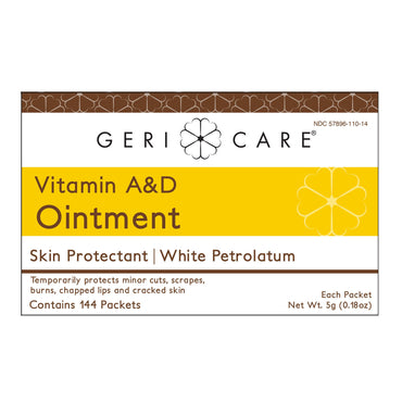 Geri-Care® A & D Ointment 5 Gram Individual Packet Unscented Ointment (1220889_CS)