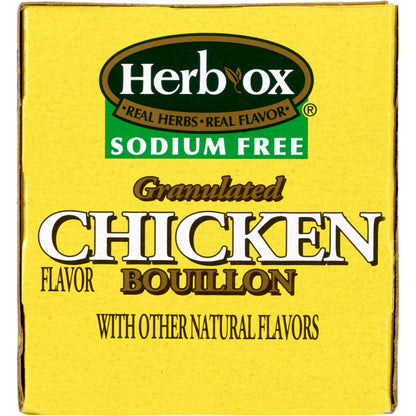 Herb-Ox® Sodium Free Instant Broth Chicken Flavor Liquid 8 oz. Individual Packet (1142006_BX)