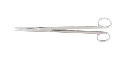 Miltex® Dissecting Scissors Mayo 9 Inch Length OR / Surgical Grade German Stainless Steel NonSterile Finger Ring Handle Straight, Beveled Sharp Tip / Sharp Tip (212738_EA)