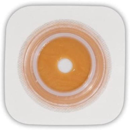Sur-Fit Natura® Ostomy Barrier Trim to Fit, Standard Wear Stomahesive® Adhesive 38 mm Flange Sur-Fit® Natura® System Hydrocolloid Up to 7/8 Inch Opening 4 X 4 Inch (325405_BX)