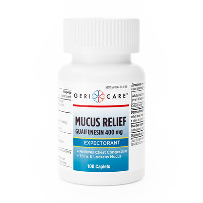 Geri-Care® Cold and Cough Relief 400 mg Strength Tablet 100 per Bottle (1188114_CS)