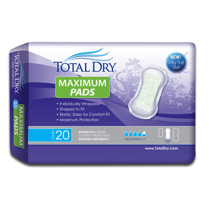 TotalDry™ Bladder Control Pad 13-3/4 Inch Length Moderate Absorbency Polymer Core Regular (975710_BG)