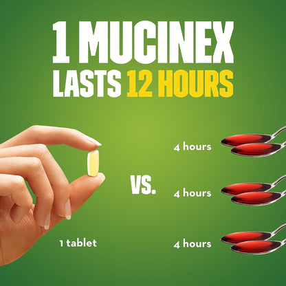 Mucinex® DM Cold and Cough Relief 1,200 mg - 60 mg Strength Tablet 14 per Box (718857_BX)