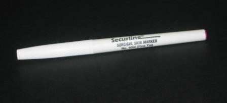Securline® Skin Marker with Ruler Gentian Violet Ink Sterile Full Size Tapered Tip (53610_CS)