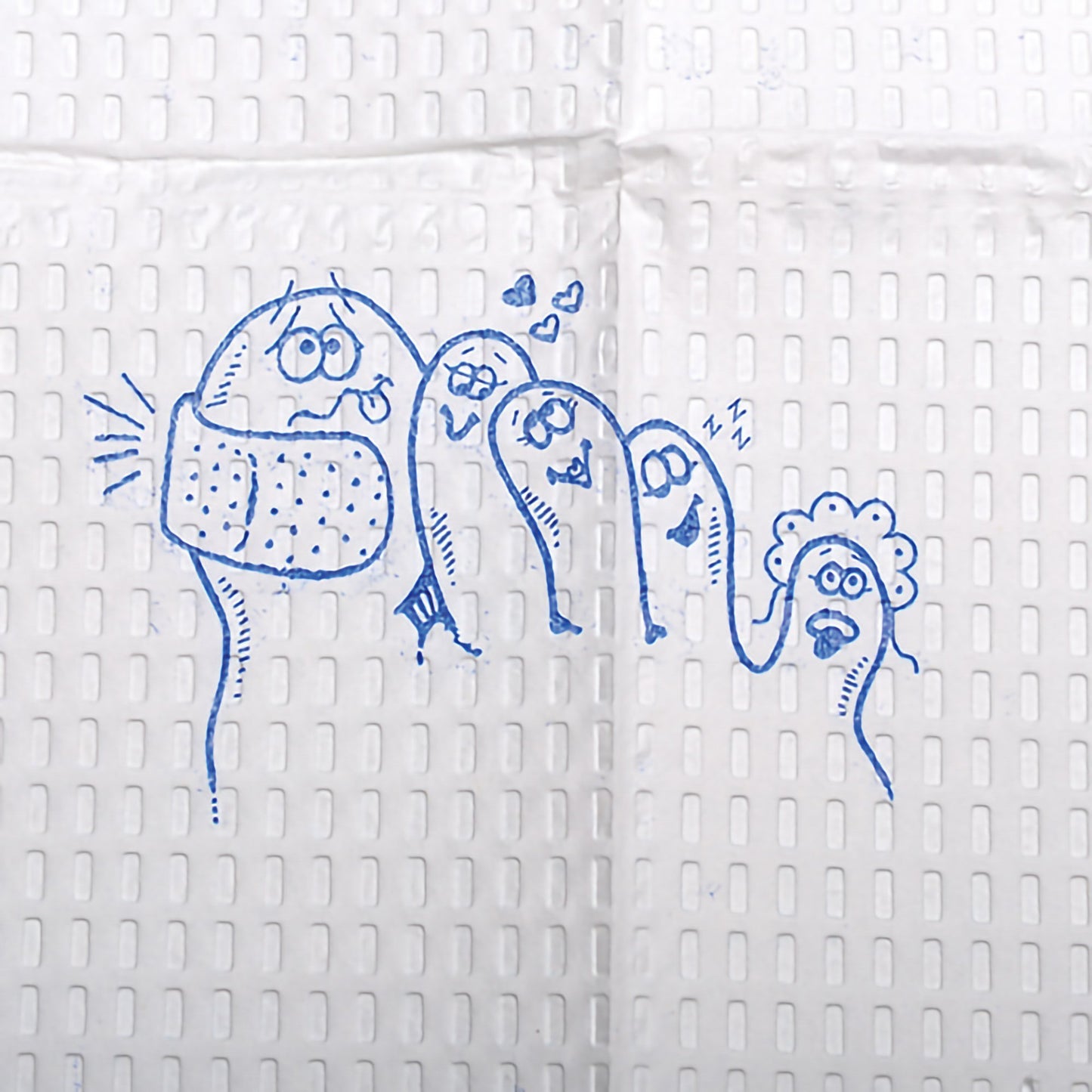 McKesson Procedure Towel 13 W X 18 L Inch White / Blue Cartoon Toes NonSterile (1069097_CS)
