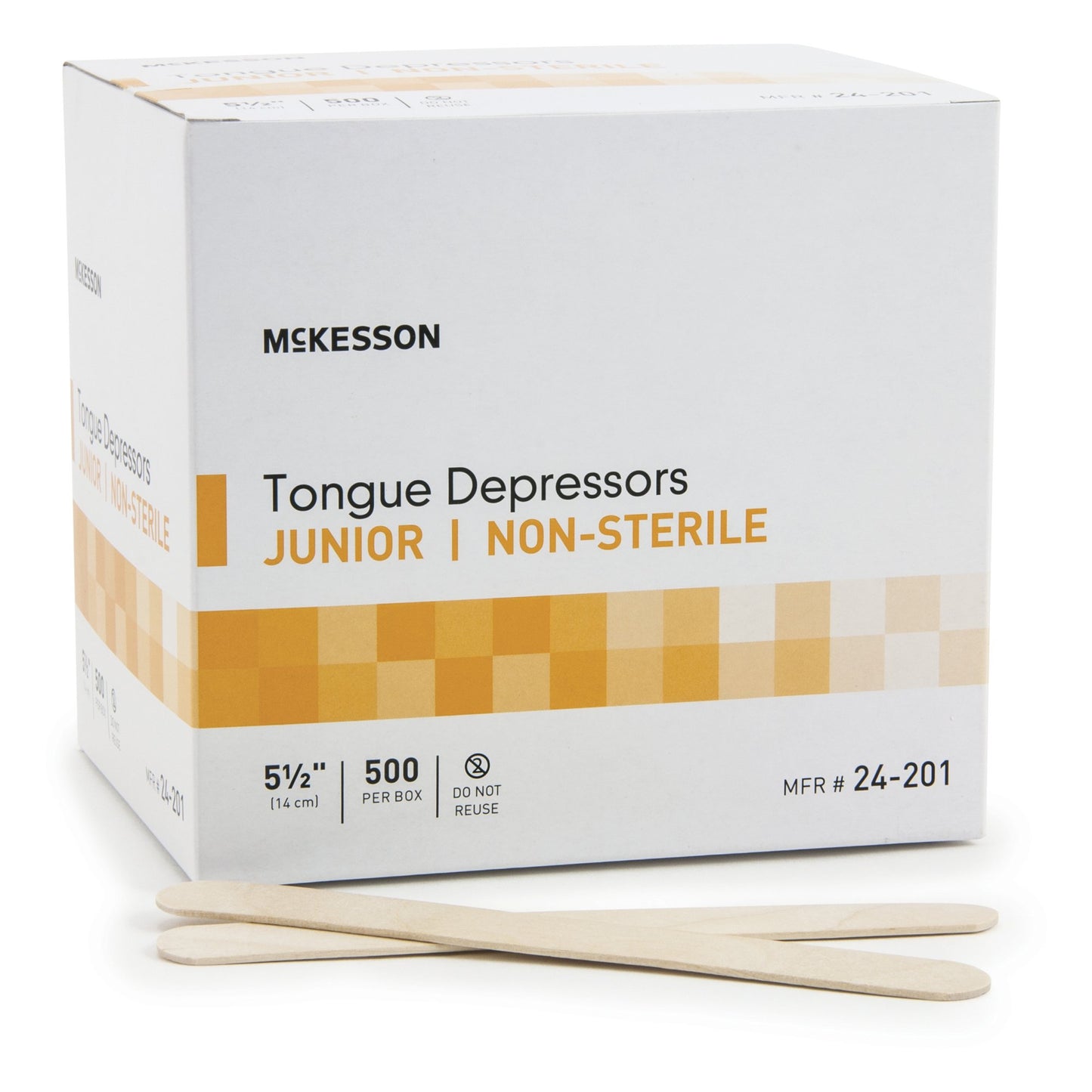 McKesson Tongue Depressor 5-1/2 Inch Length Wood Junior (508717_CS)