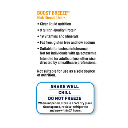 Boost Breeze® Oral Supplement Orange Flavor Liquid 8 oz. Carton (1178529_CS)