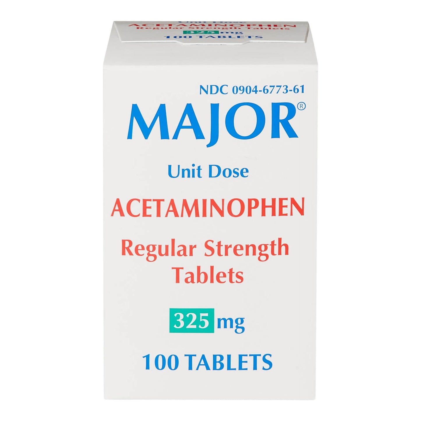 Major® Pain Relief 325 mg Strength Acetaminophen Unit Dose Tablet 100 per Bottle (1127179_BX)