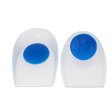 McKesson Heel Cup U-Shaped Silicone Female 5-1/2 to 9-1/2 / Male 5 to 9 Blue / Clear (1132300_PR)