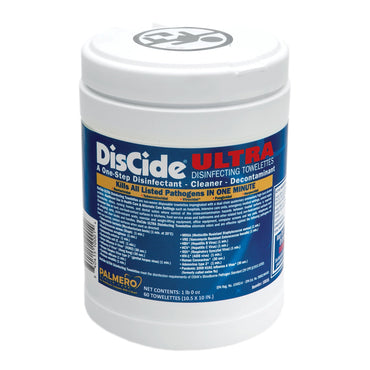DisCide® Ultra Surface Disinfectant Cleaner Premoistened Quaternary Based Manual Pull Wipe 60 Count Canister Herbal Scent NonSterile (1159344_CN)