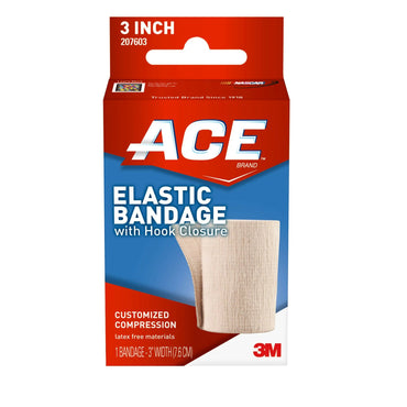 3M™ ACE™ Elastic Bandage 3 Inch Width Single Hook and Loop Closure Tan NonSterile Standard Compression (500544_CS)