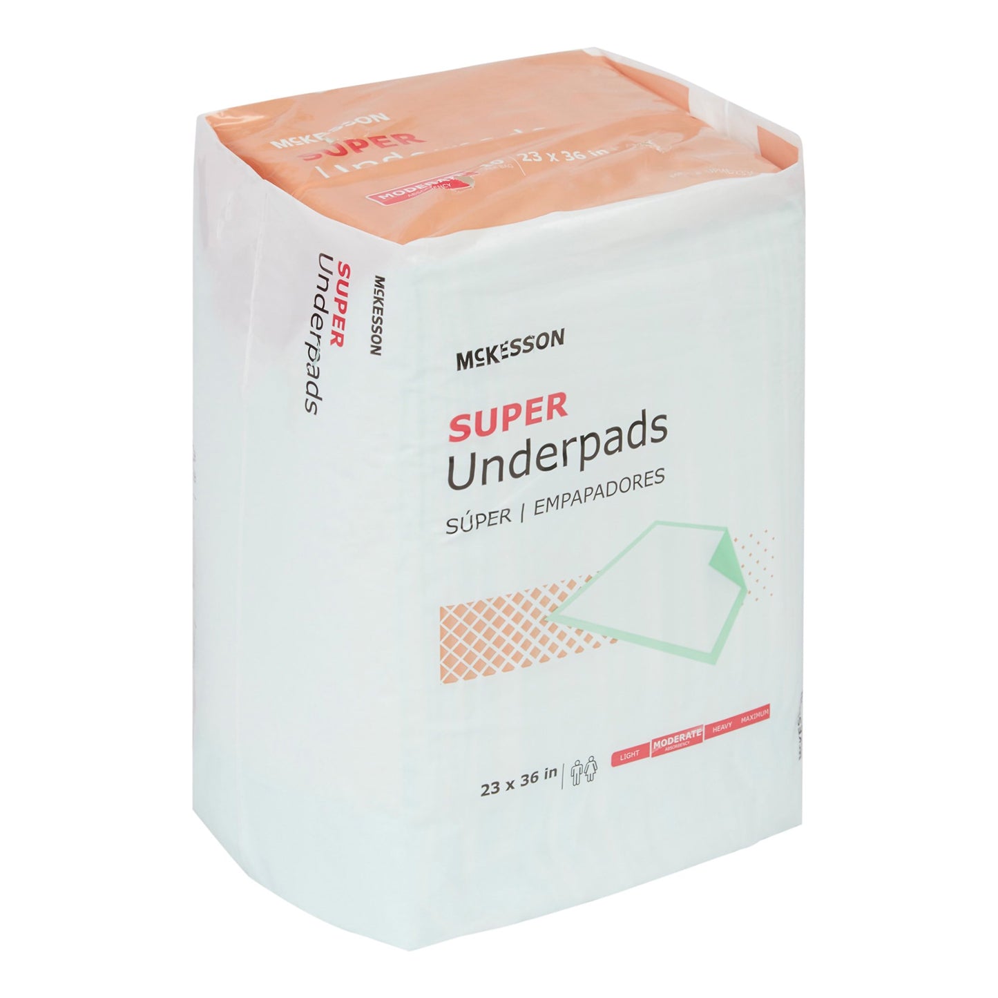McKesson Disposable Underpad 23 X 36 Inch Fluff / Polymer Moderate Absorbency (807974_CS)