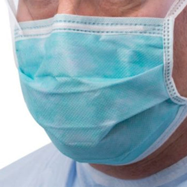 Cardinal Health™ Surgical Mask Anti-fog Foam ASTM Level 3 Tie Closure One Size Fits Most (296227_BX)