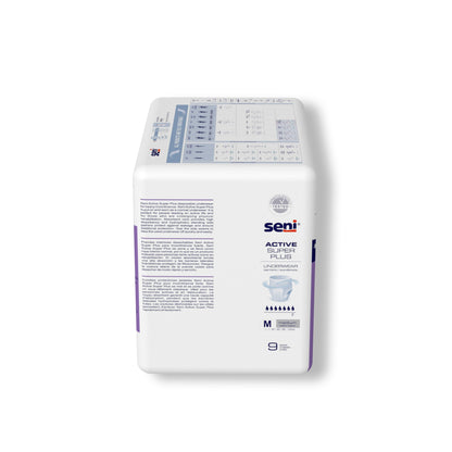 Seni® Active Super Plus Unisex Adult Absorbent Underwear Pull On with Tear Away Seams Medium Disposable Heavy Absorbency (1163818_PK)