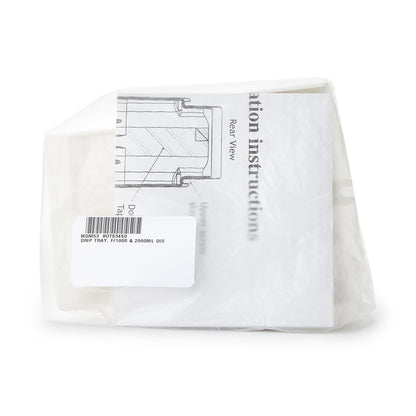 McKesson Brand Dispenser Drip Tray White, ABS Plastic, 4W X 3-3/4D X 5-1/2H Inch (822620_EA)