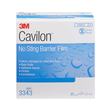 3M™ Cavilon™ No Sting Skin Barrier Applicator 26 to 62% Strength Hexamethyldisiloxane / Isooctane / Acrylate Terpolymer / Polyphenylmethylsiloxane Individual Packet Sterile (292018_EA)