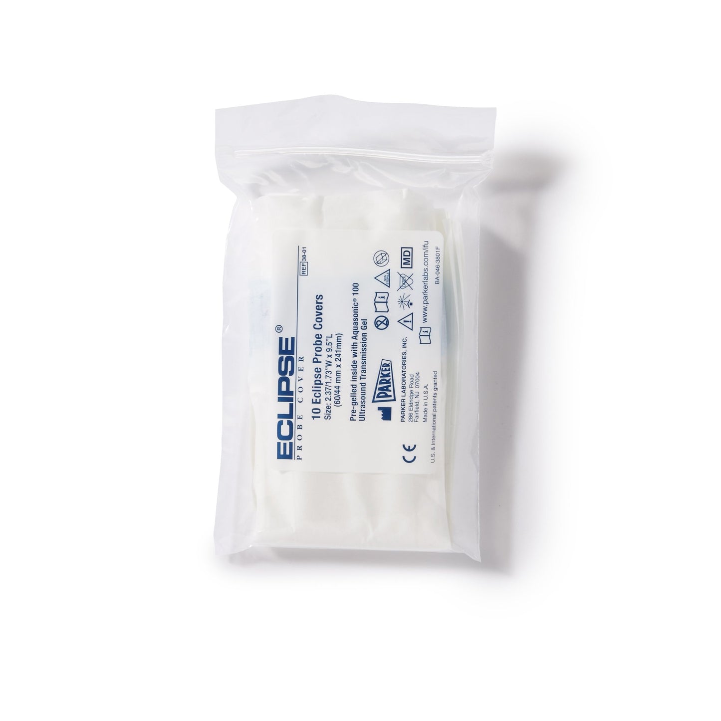 Eclipse® Ultrasound Probe Cover 2-1/2 Inch tapered to 1-3/4 X 9-1/2 Inch Polyisoprene NonSterile Tapered (316682_CS)