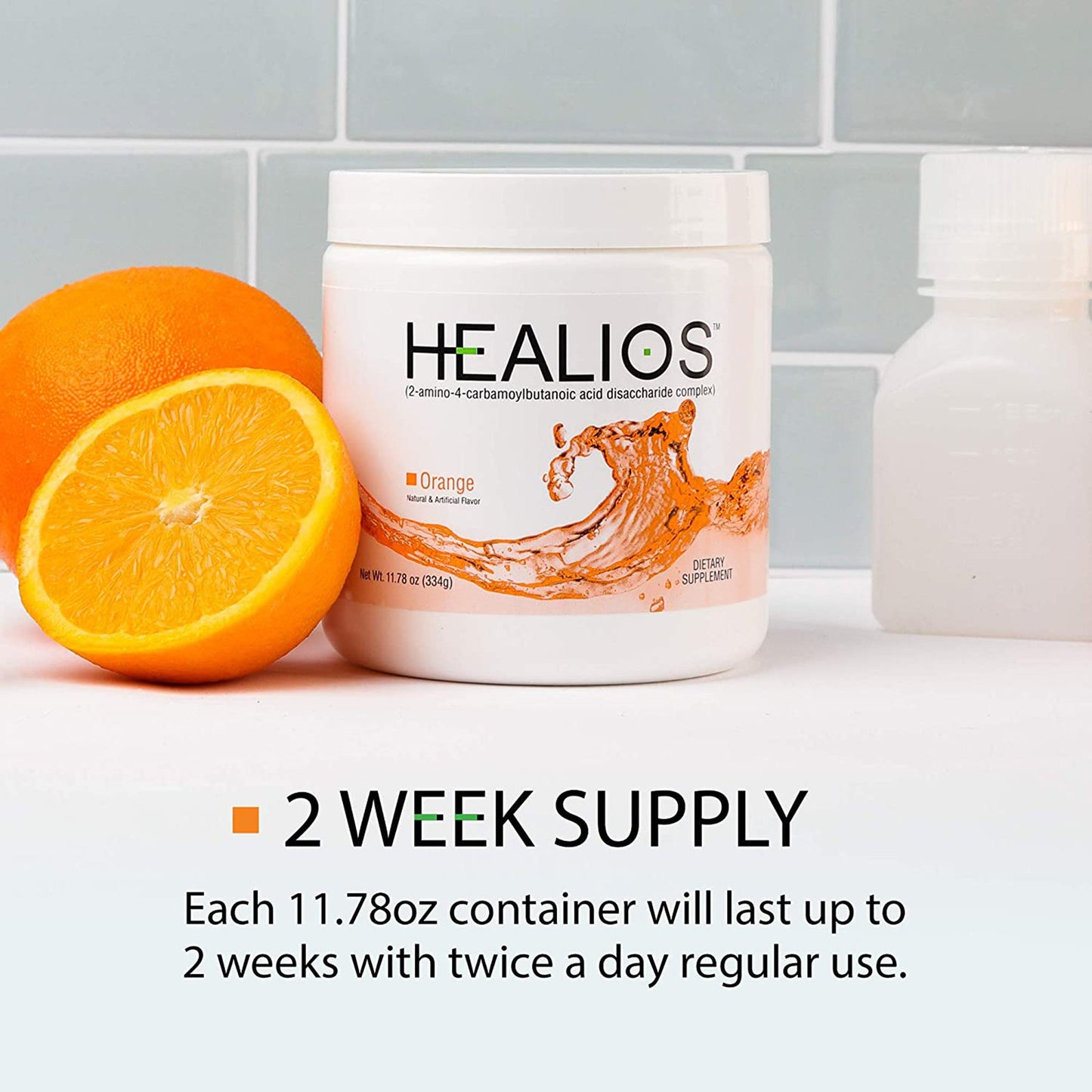 Healios® Oral Supplement Orange Flavor Powder 11.64 oz. Jar (1218419_EA)
