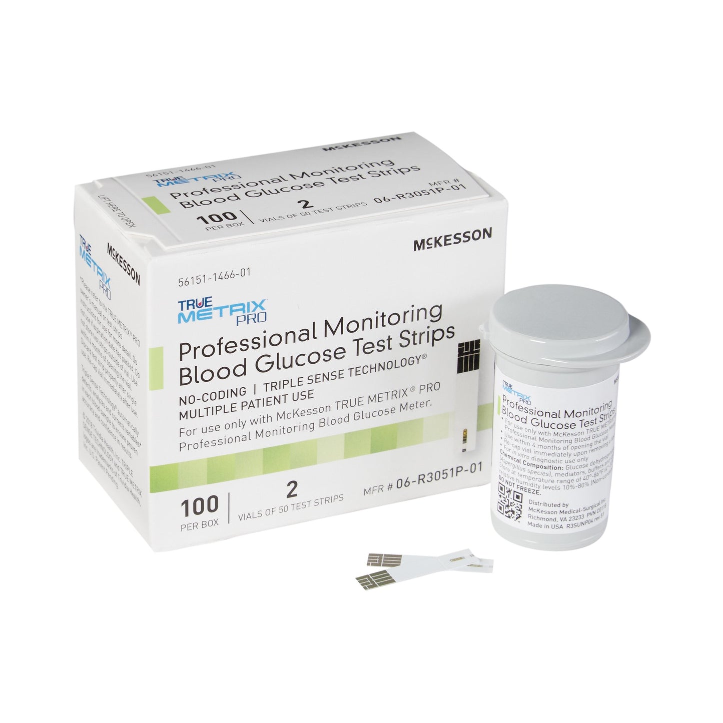 McKesson TRUE METRIX® PRO Blood Glucose Test Strips 100 Strips per Pack (960297_CS)