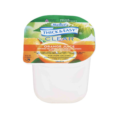 Thick & Easy® Thickened Beverage 4 oz. Portion Cup Orange Flavor Liquid IDDSI Level 2 Mildly Thick (732812_CS)
