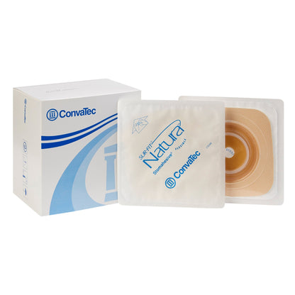 Sur-Fit Natura® Ostomy Barrier Trim to Fit, Standard Wear Stomahesive® Adhesive 38 mm Flange Sur-Fit® Natura® System Hydrocolloid Up to 7/8 Inch Opening 4 X 4 Inch (325400_BX)