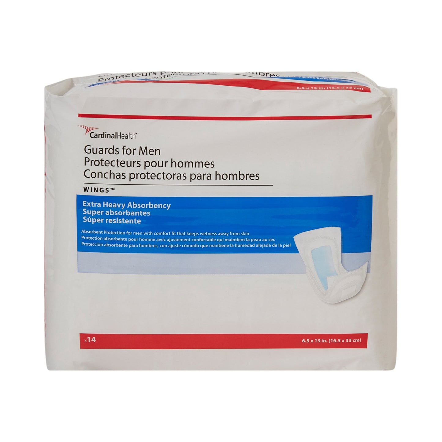 Sure Care™ Bladder Control Pad 6-1/2 X 13 Inch Heavy Absorbency Polymer Core One Size Fits Most (731699_CS)