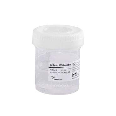 Handi Pack Prefilled Formalin Container 30 mL Fill in 60 mL (2 oz.) Screw Cap Warning Label / Patient Information NonSterile (1006103_BX)