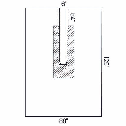 O&M Halyard Inc Surgical Drape Large Ortho U-Drape 88 W X 125 L Inch Sterile (203897_CS)