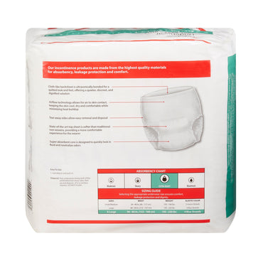 Sure Care™ Ultra Unisex Adult Absorbent Underwear Pull On with Tear Away Seams X-Large Disposable Heavy Absorbency (959987_CS)