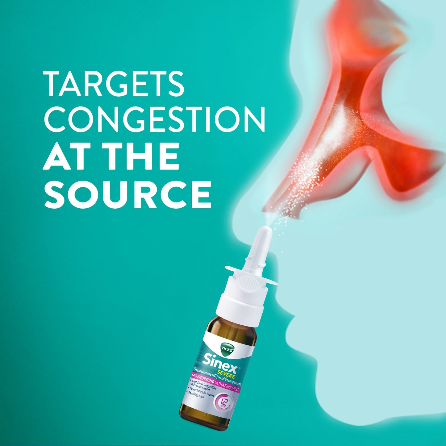 Vicks® Sinex™ Severe Ultra Fine Nasal Decongestant 0.05% Nasal Spray 0.5 oz. (1229267_EA)