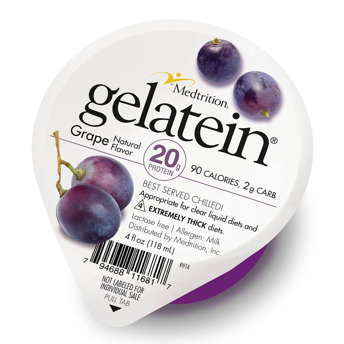 Gelatein® Oral Supplement Grape Flavor Gel 4 oz. Cup (1215831_EA)