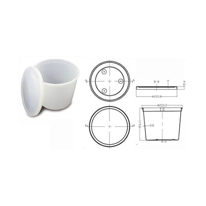 Oakridge Products Lab Storage Container Pathology Container Polyethylene 5,145 mL (174 oz.) (1039888_CS)