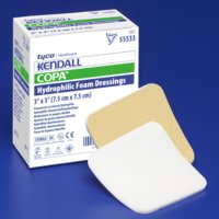 Kendall™ Foam Dressing 4 X 8 Inch Without Border Without Film Backing Nonadhesive Rectangle Sterile (548574_EA)
